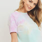 Tie Dyed Round Neck Short Sleeve Tee