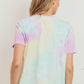 Tie Dyed Round Neck Short Sleeve Tee