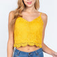 Crochet Lace Cami Woven Top