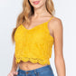 Crochet Lace Cami Woven Top