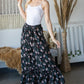 Elastic Waistline Maxi Skirt