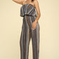 Women's Two Piece Set Flowy Strapless Crop Top, High Waist Palazzo Pants