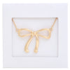 Bow Pendant Metal Necklace