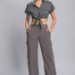 Full-length Tencel Pants With Cargo Pockets