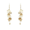 Flower Metal Drop Earrings