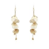 Flower Metal Drop Earrings