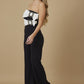 Off Shoulder Blk N Wht Fashion Jumpsuit