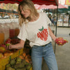 Amore Garment-washed Fruit Graphic Tee