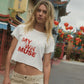 My Own Muse Vintage Wash Cropped Graphic Tee