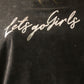 Lets Go Girls Metallic Vintage Wash Graphic Tee