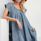 Stone Washed Denim Swing Dress