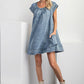 Stone Washed Denim Swing Dress