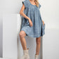 Stone Washed Denim Swing Dress