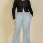 Plus Size Drawstring Waist Slant Pocket Sweatpants