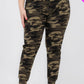 Plus Size French Terry Camo Print Joggers