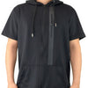 Men's Casual Short Sleeve Zip-up Hoodie Tops