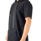 Men's Casual Short Sleeve Zip-up Hoodie Tops