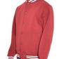 Mens Fleece Snap Button Varsity Jacket