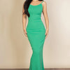 Ribbed Mermaid Hem Camisole Maxi Dress