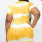 Plus Size Tie-dye Print Bodycon Dress