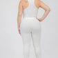 Plus Size Crop Tank Top & Ruched Pants Set