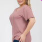 Plus Size Basic Short Sleeve T-shirt