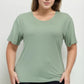 Plus Size Basic Short Sleeve T-shirt