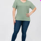 Plus Size Basic Short Sleeve T-shirt