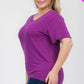 Plus Size Basic Short Sleeve T-shirt