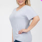 Plus Size Basic Short Sleeve T-shirt