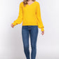 Long Slv Double V-neck Sweater