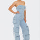 Stretch Denim Jumpsuit