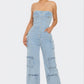 Stretch Denim Jumpsuit