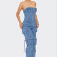 Stretch Denim Jumpsuit