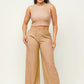 Crop Top And Wide Pants Set