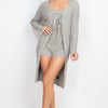 Longline Self-tie Cardigan Sweater