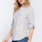 Long Slv Y/d Stripe Woven Shirt