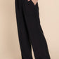 Elastic Waist Tencel Long Pants