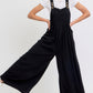 Adjustable Strap Overall Wide Leg Jumpsuit