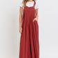 Adjustable Strap Overall Wide Leg Jumpsuit