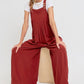 Adjustable Strap Overall Wide Leg Jumpsuit