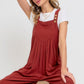 Adjustable Strap Overall Wide Leg Jumpsuit