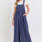 Adjustable Strap Overall Wide Leg Jumpsuit