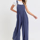 Adjustable Strap Overall Wide Leg Jumpsuit