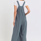 Adjustable Strap Overall Wide Leg Jumpsuit