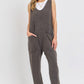 Mineral Washed Summer Jumpsuit