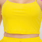 Plus Size Solid Ribbed Cami Top And Shorts Set