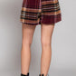 Wrap Plaid Jacquard Skort