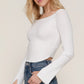 Long flare slv off shoulder sweater