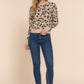 Long Slv Animal Jacquard Sweater